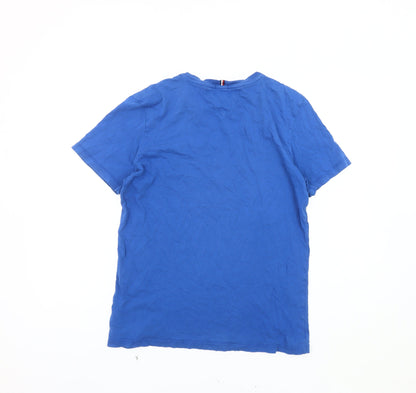 Tommy Hilfiger Boys Blue Cotton T-Shirt, Size 14 Years, Casual