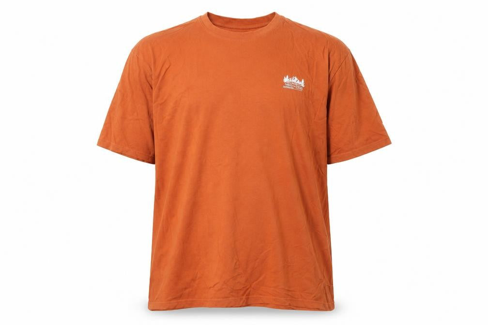 Front view of Atlas For Men Orange 3XL T-Shirt Short Sleeve Cotton