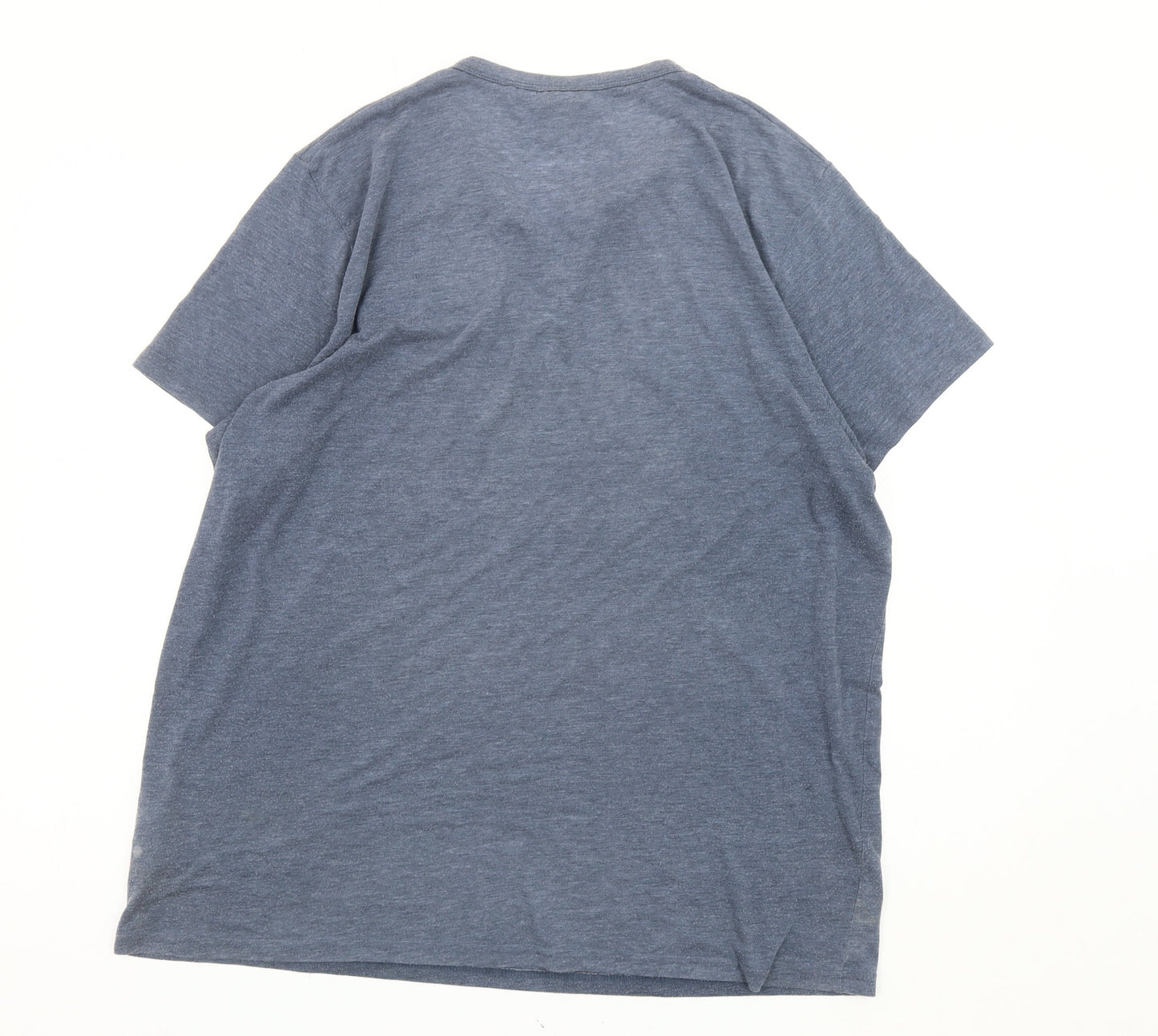 Lee Cooper Men's Blue Henley T-Shirt Size L