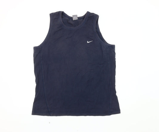 Nike Men's Blue XL Tank for Gym Training