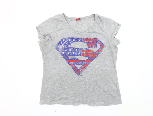 George Women’s Grey Superman T-Shirt Size 20 Casual