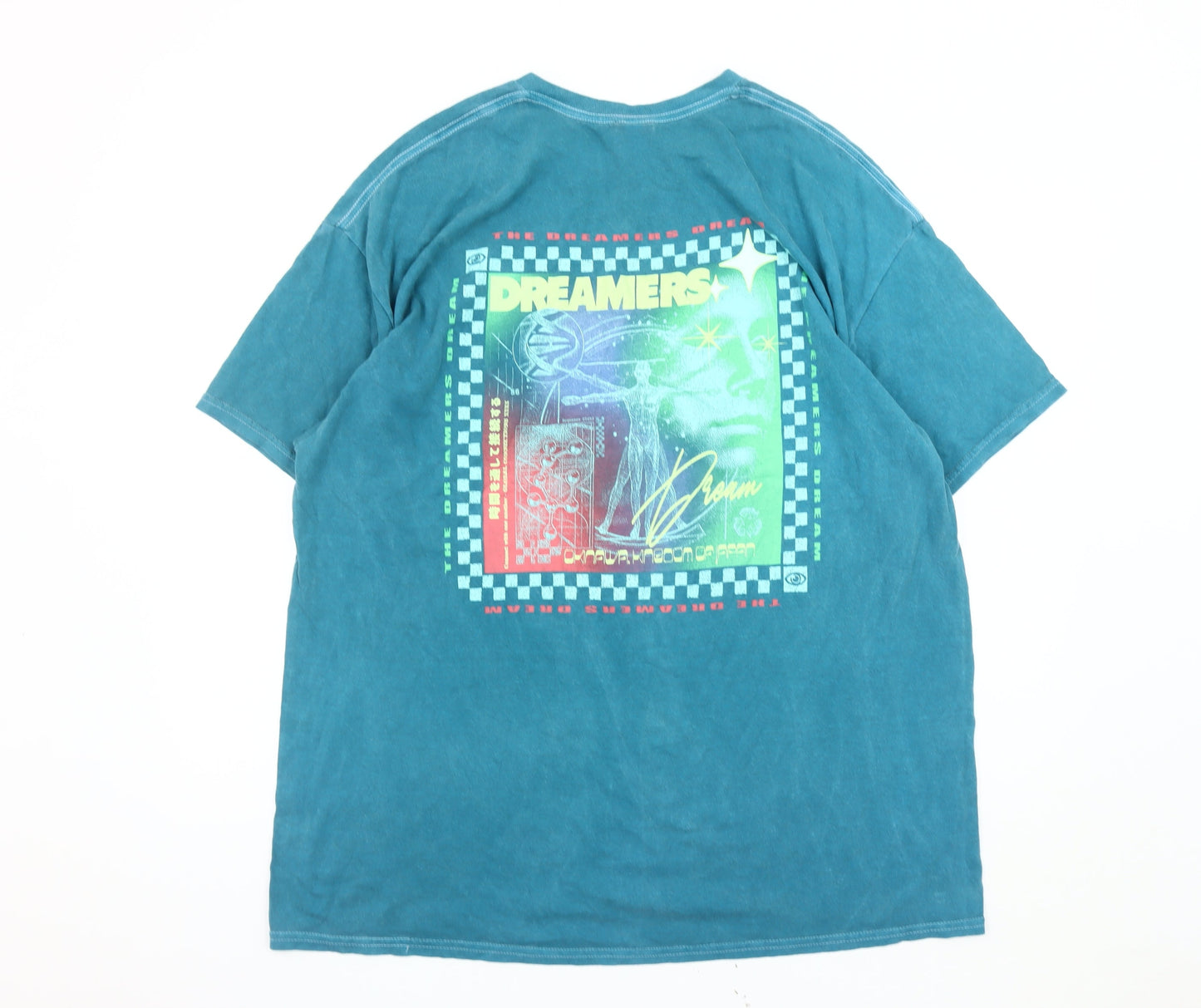 Urban Outfitters Men’s Blue Graphic Print T-Shirt L