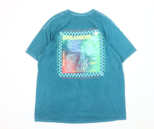 Urban Outfitters Men’s Blue Graphic Print T-Shirt L