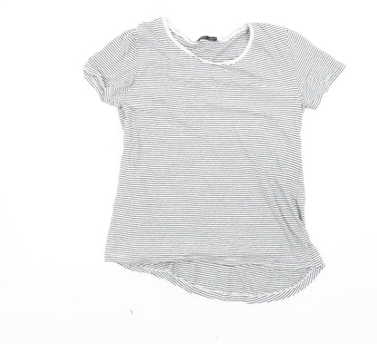 Womens UK Size 6 Zara White  T-Shirt