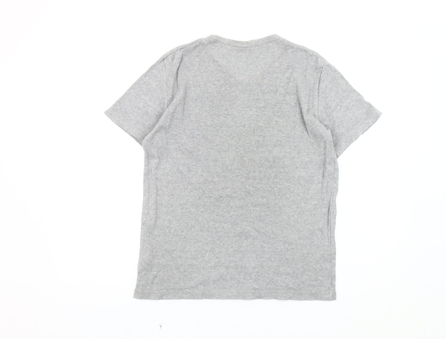 Lee Cooper Men's Grey V-Neck T-Shirt Size S