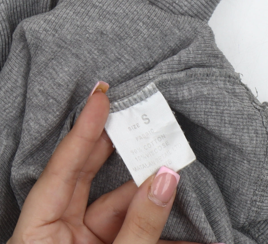 Lee Cooper Men's Grey V-Neck T-Shirt Size S