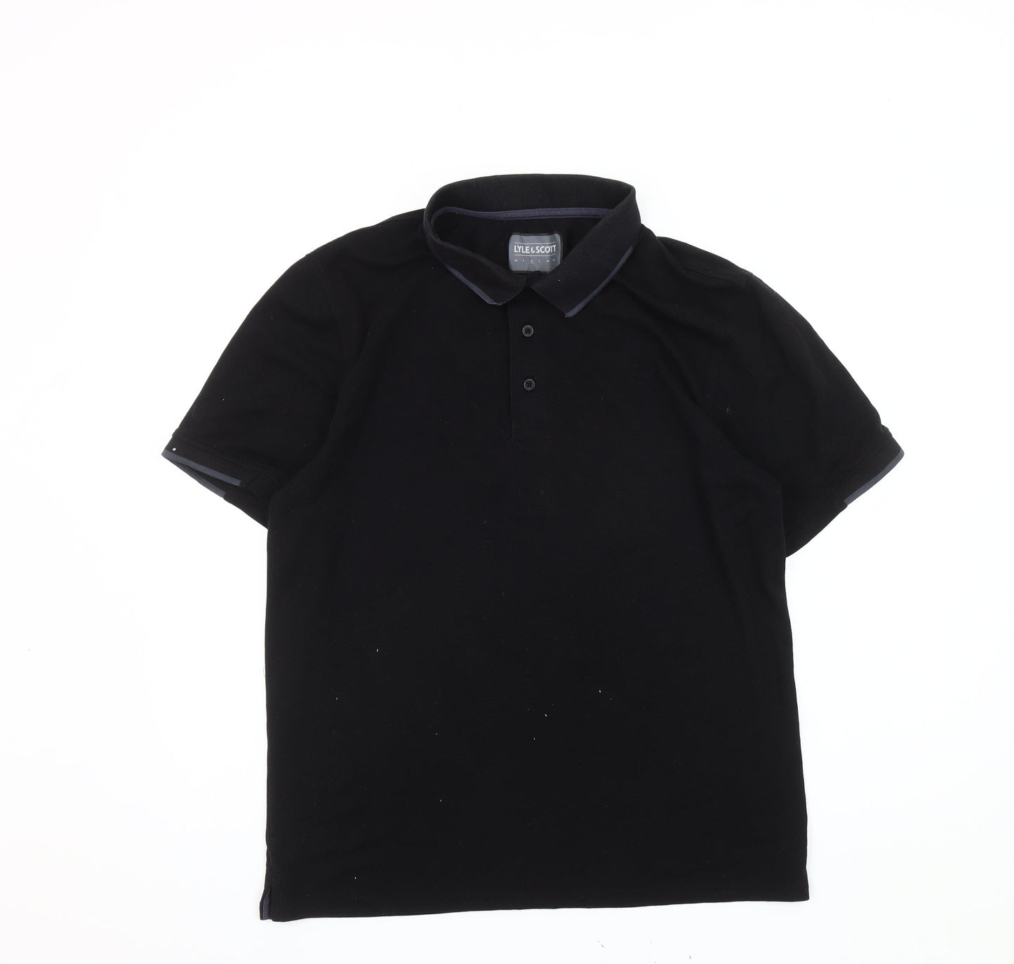 Lyle & Scott Men's Black Polo - Medium, Casual Style