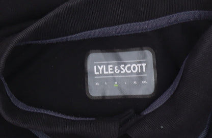 Lyle & Scott Men's Black Polo - Medium, Casual Style