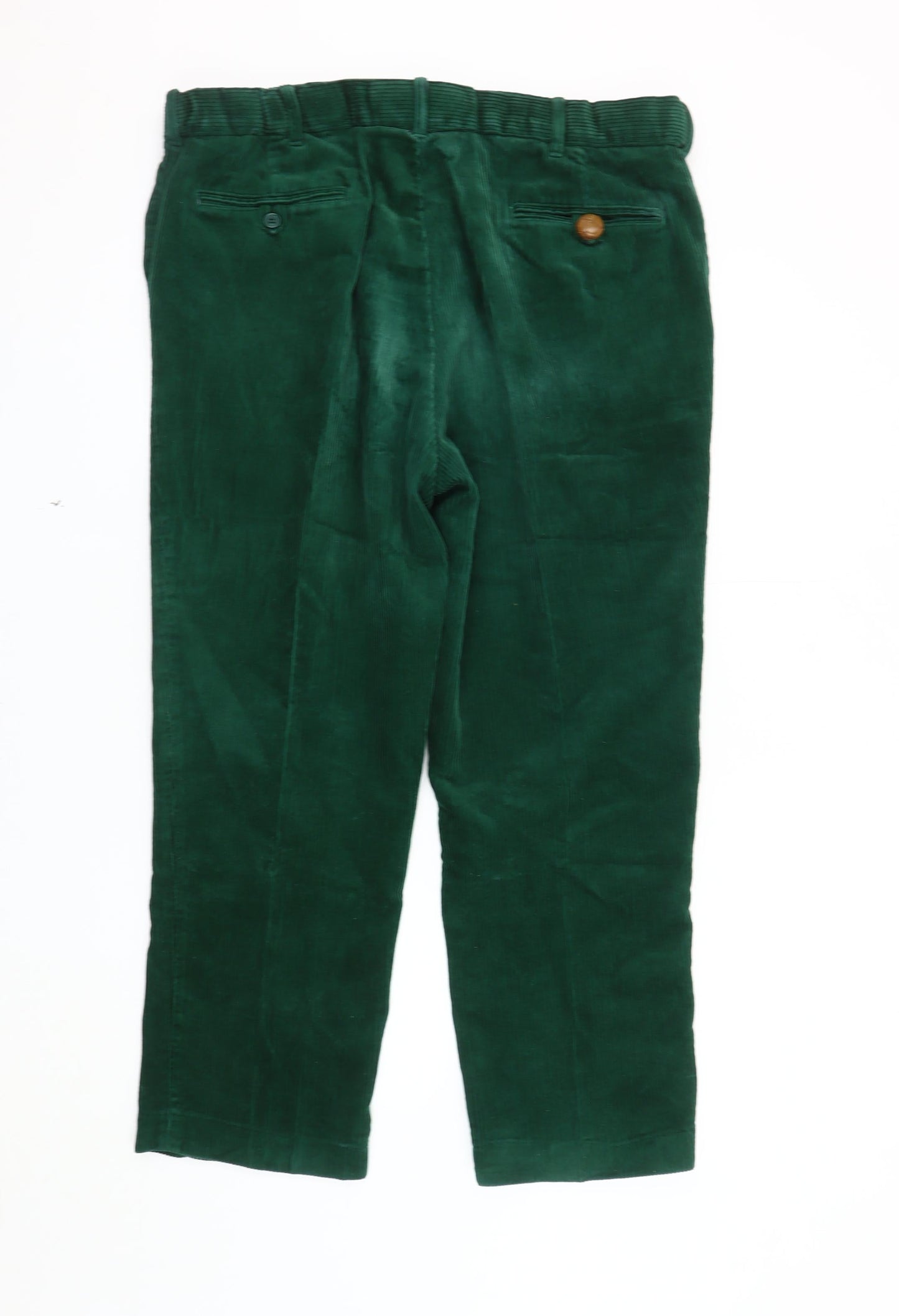 Peter Christian Green Corduroy Men's Trousers Size 50