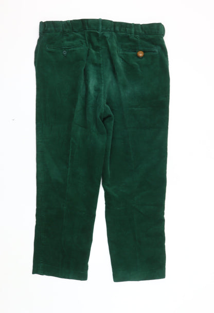 Peter Christian Green Corduroy Men's Trousers Size 50