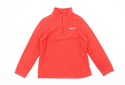 Regatta Women's Red Fleece Sweatshirt Size 12