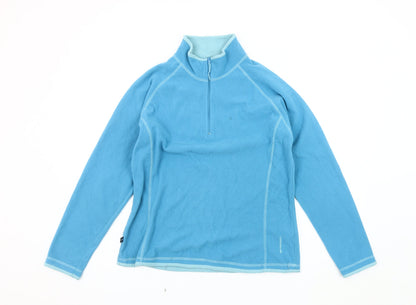 Womens UK Size 14 Mountainlife Blue Full Zip Sweatshirt