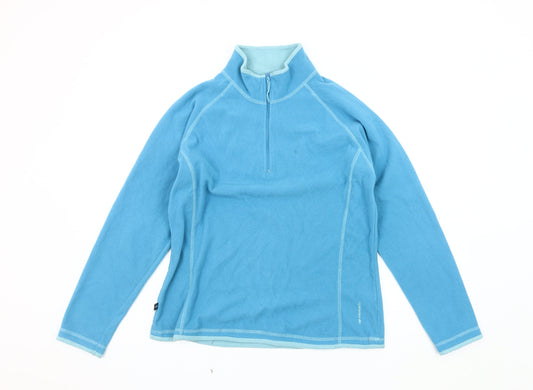 Womens UK Size 14 Mountainlife Blue Full Zip Sweatshirt