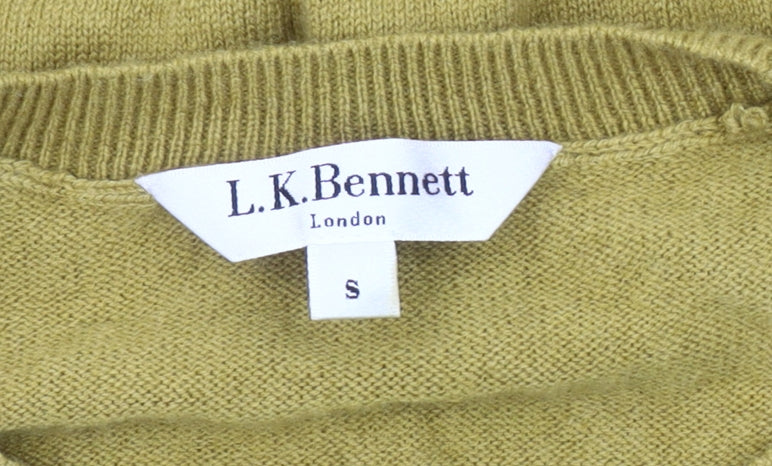 L.K. Bennett Women's Yellow Pullover Jumper Size S
