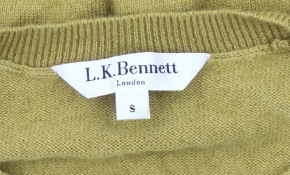 L.K. Bennett Women's Yellow Pullover Jumper Size S