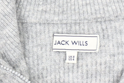 Womens UK Size 8 Jack Wills Grey Pullover Sweatshirt