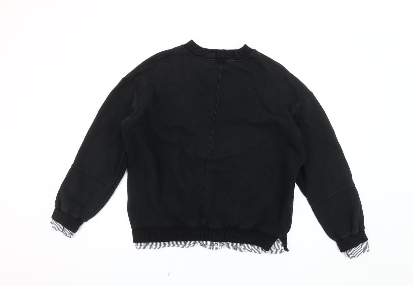 Girls Black Pullover Sweatshirt - Size 18