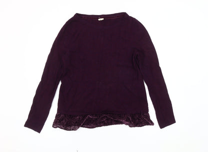 Womens UK Size 12 White Stuff Purple Pullover Jumper