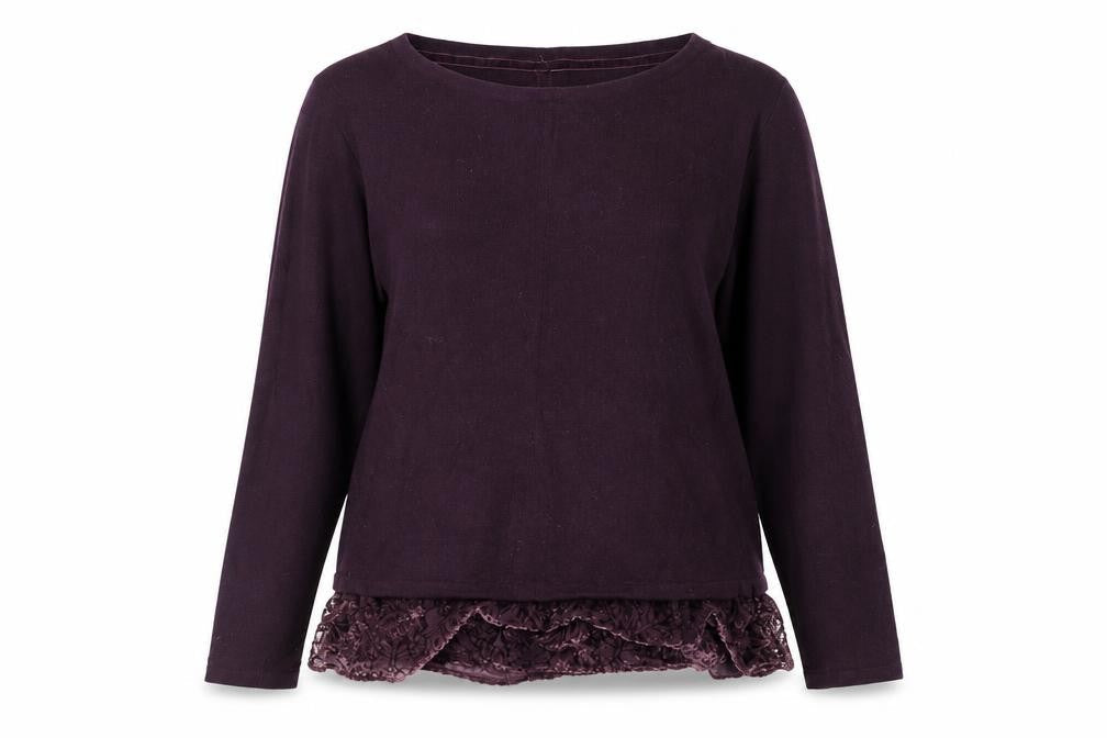 Womens UK Size 12 White Stuff Purple Pullover Jumper