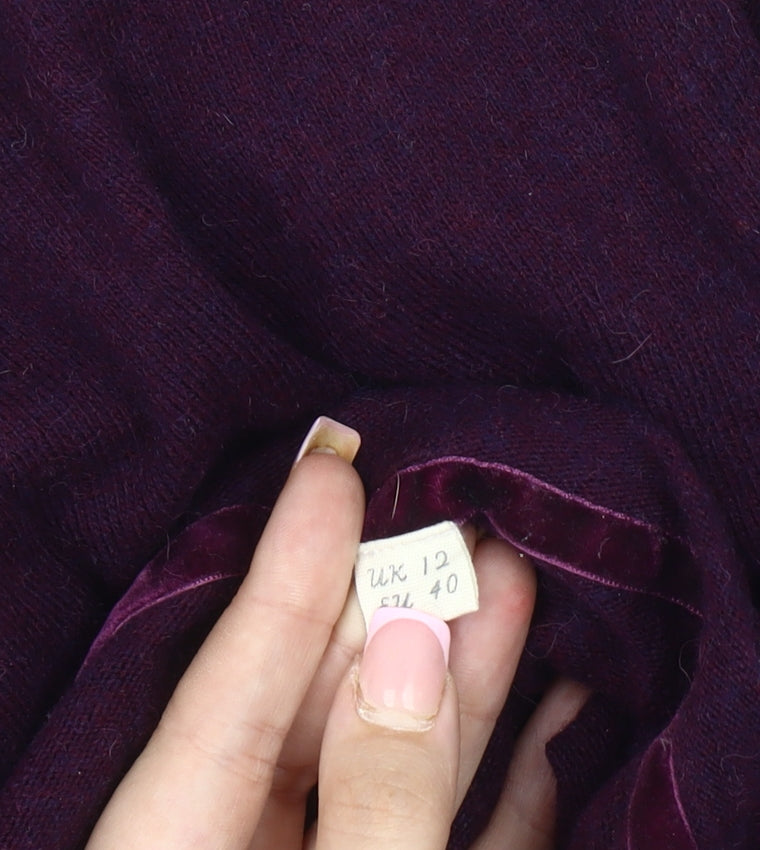 Womens UK Size 12 White Stuff Purple Pullover Jumper