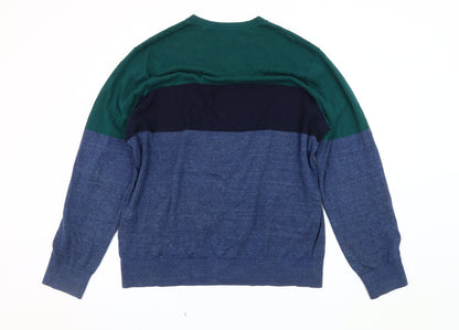 Gap Men's Blue XL Pullover Jumper - Casual & Comfortable