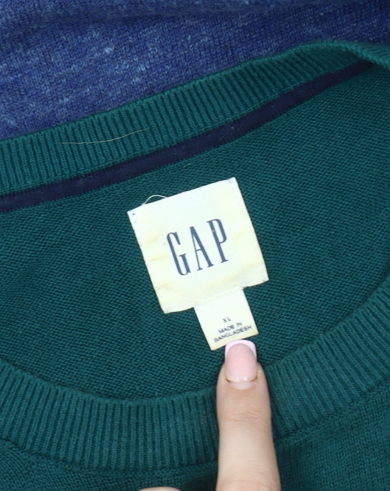 Gap Men's Blue XL Pullover Jumper - Casual & Comfortable