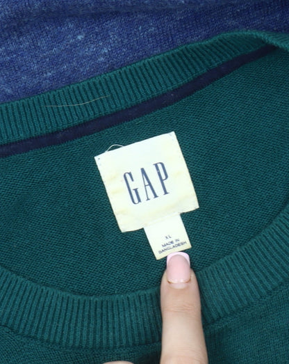 Gap Men's Blue XL Pullover Jumper - Casual & Comfortable