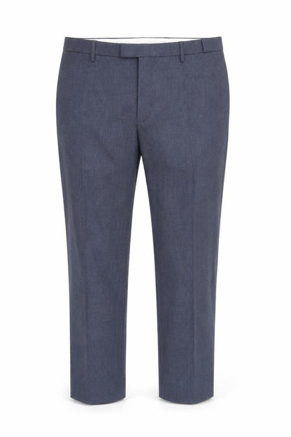 Mens UK Size 46 Marks and Spencer Regular Fit Business Workwear Blue Trousers