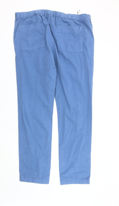 Marks and Spencer Men's Blue Trousers Size L