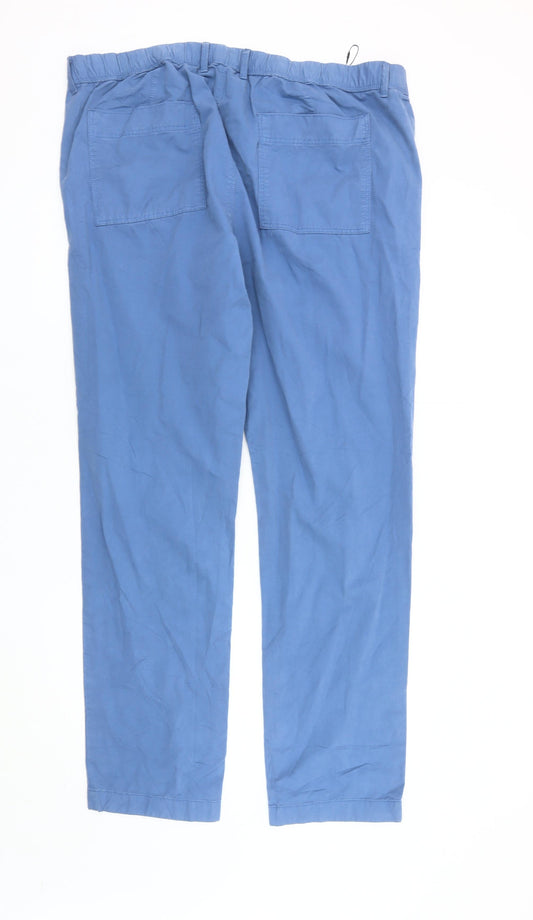 Marks and Spencer Men's Blue Trousers Size L