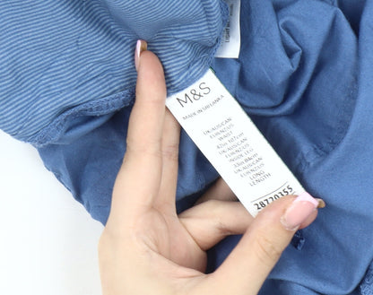 Marks and Spencer Men's Blue Trousers Size L