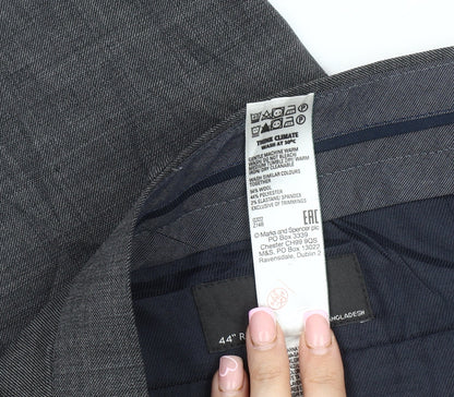 Marks and Spencer Men’s Grey Dress Pants, 44 REG