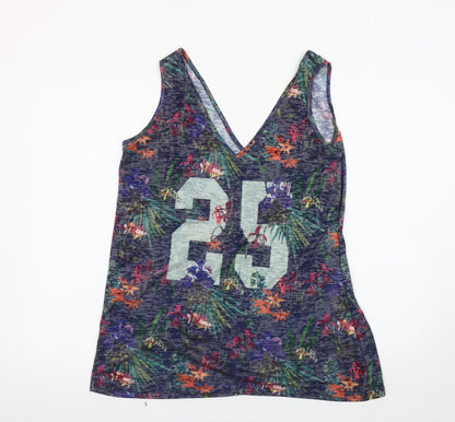 Next Women's Multicoloured Floral Tank Top Size 16