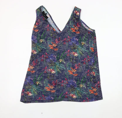 Next Women's Multicoloured Floral Tank Top Size 16