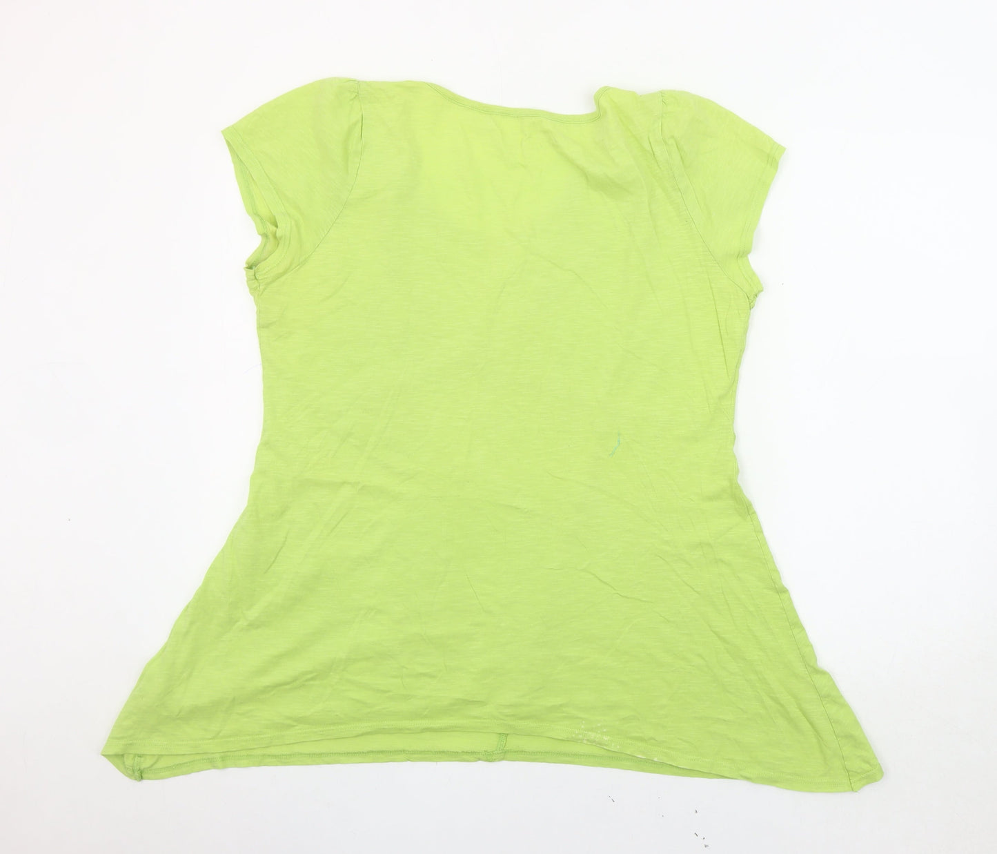 Womens UK Size 20 BHS Green Basic T-Shirt