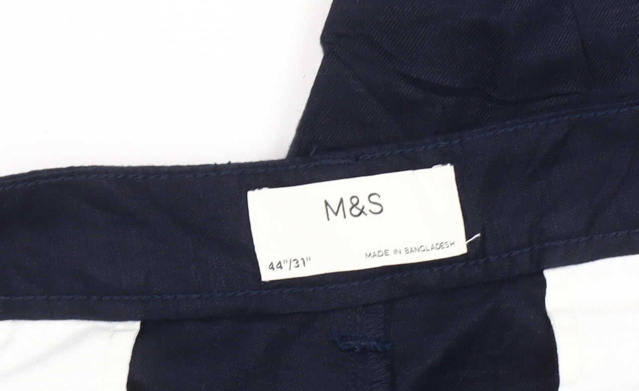 Marks and Spencer Men’s Blue Chino Trousers - 44