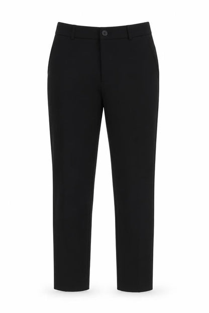 Unisex Adultss UK Size 38 Zara Slim Fit Formal Black Trousers