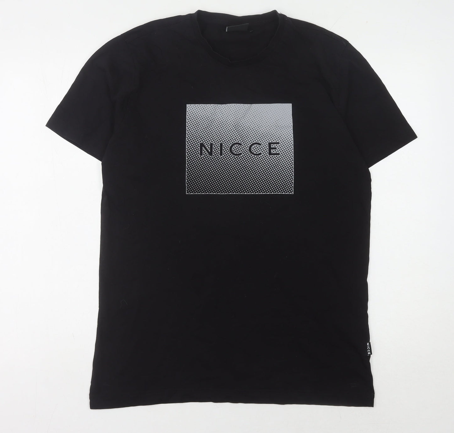NICCE Black Men’s T-Shirt - Size S - Logo Accent