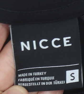 NICCE Black Men’s T-Shirt - Size S - Logo Accent