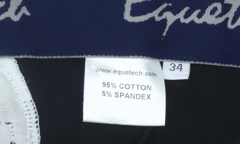 Equetech Men's Black Jogger Trousers Size 34