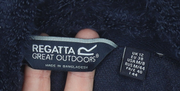 Regatta Women's Blue Fleece Roll Neck Sweatshirt Size 12