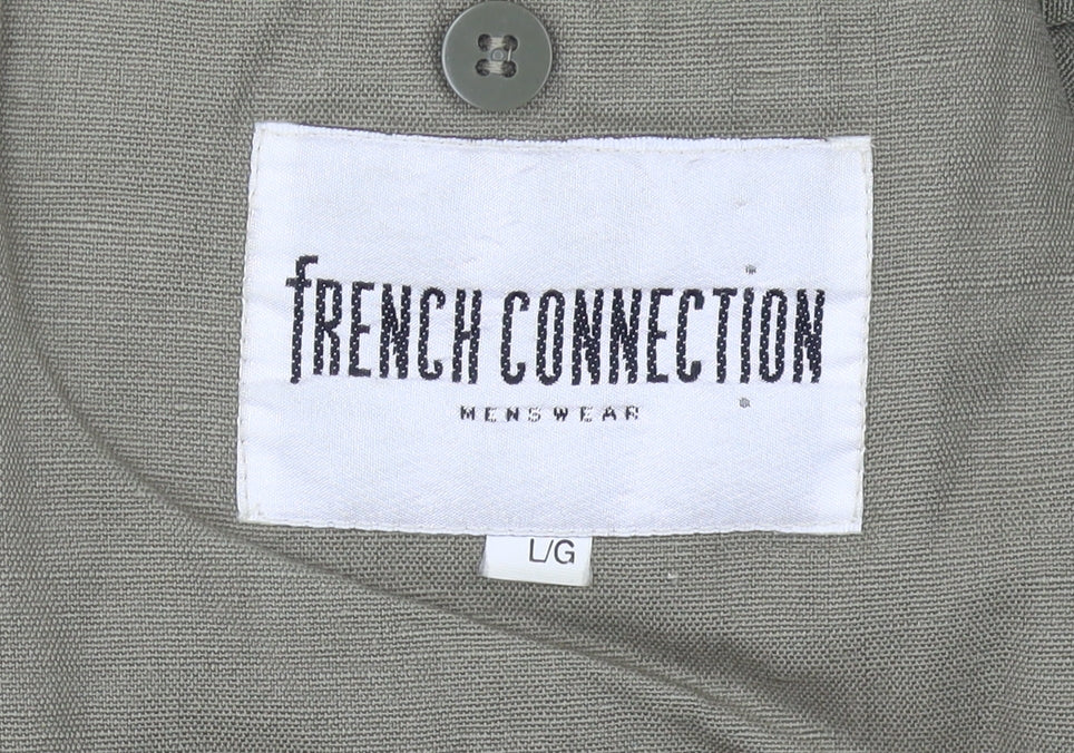 Mens UK Size L French Connection Regular Green Suit Jacket