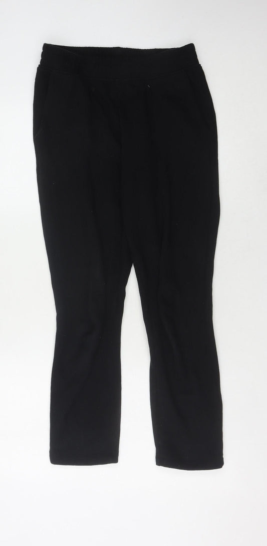 Hush Women's Black Joggers S Cotton Relaxed Fit