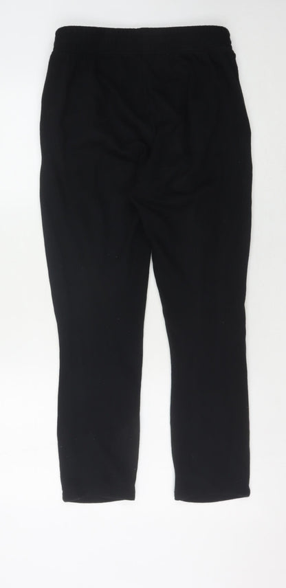 Hush Women's Black Joggers S Cotton Relaxed Fit