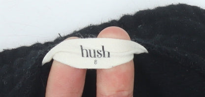 Hush Women's Black Joggers S Cotton Relaxed Fit