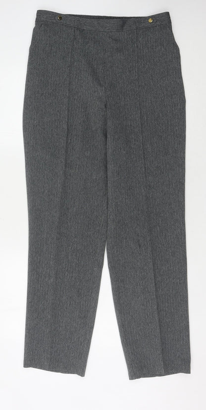 Womens UK Size 14 Marks and Spencer Regular Fit  Grey Trousers
