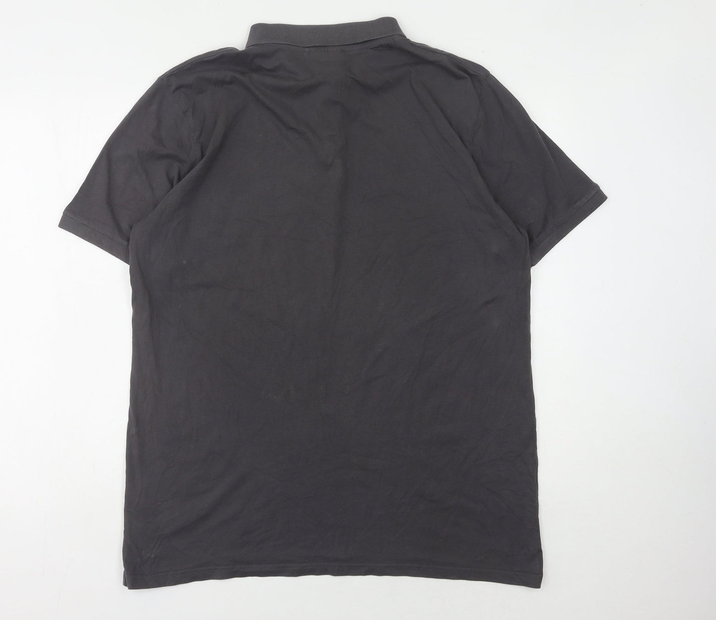 McKenzie Men's Black Polo Shirt XL Solid Short Sleeve