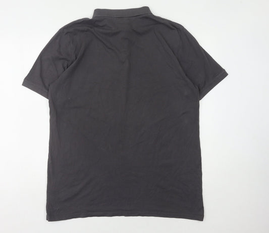 McKenzie Men's Black Polo Shirt XL Solid Short Sleeve