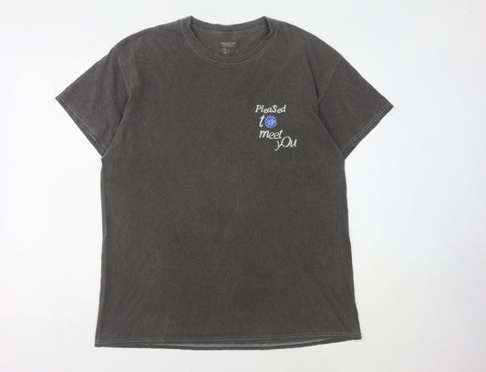 Urban Outfitters Men's Black Graphic Print T-Shirt S