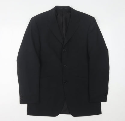 Mens UK Size 36 Burton Regular Black Suit Jacket